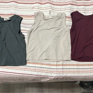 Women's Sleeveless Tops - Set of 3